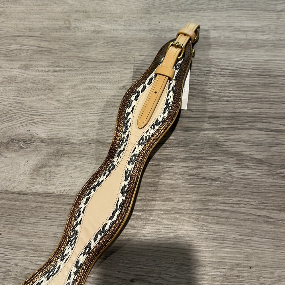 Coach Strap With Wave Patchwork And Snakeskin Det… - image 2